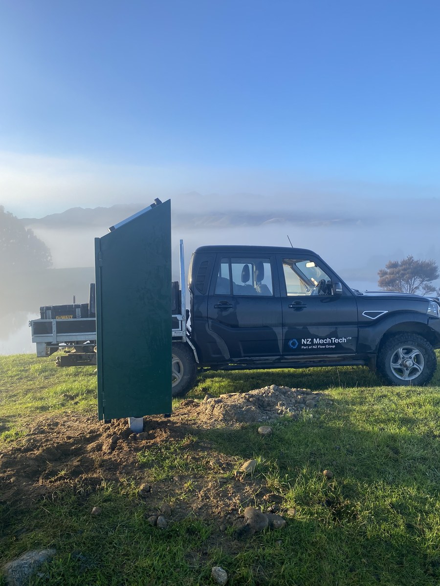NZ MechTech ute at remote Pamu water metering site